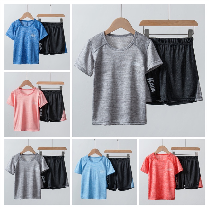 Set Áo Thun Tay Ngắn + Quần Short Thời Trang Mùa Hè Cho Bé