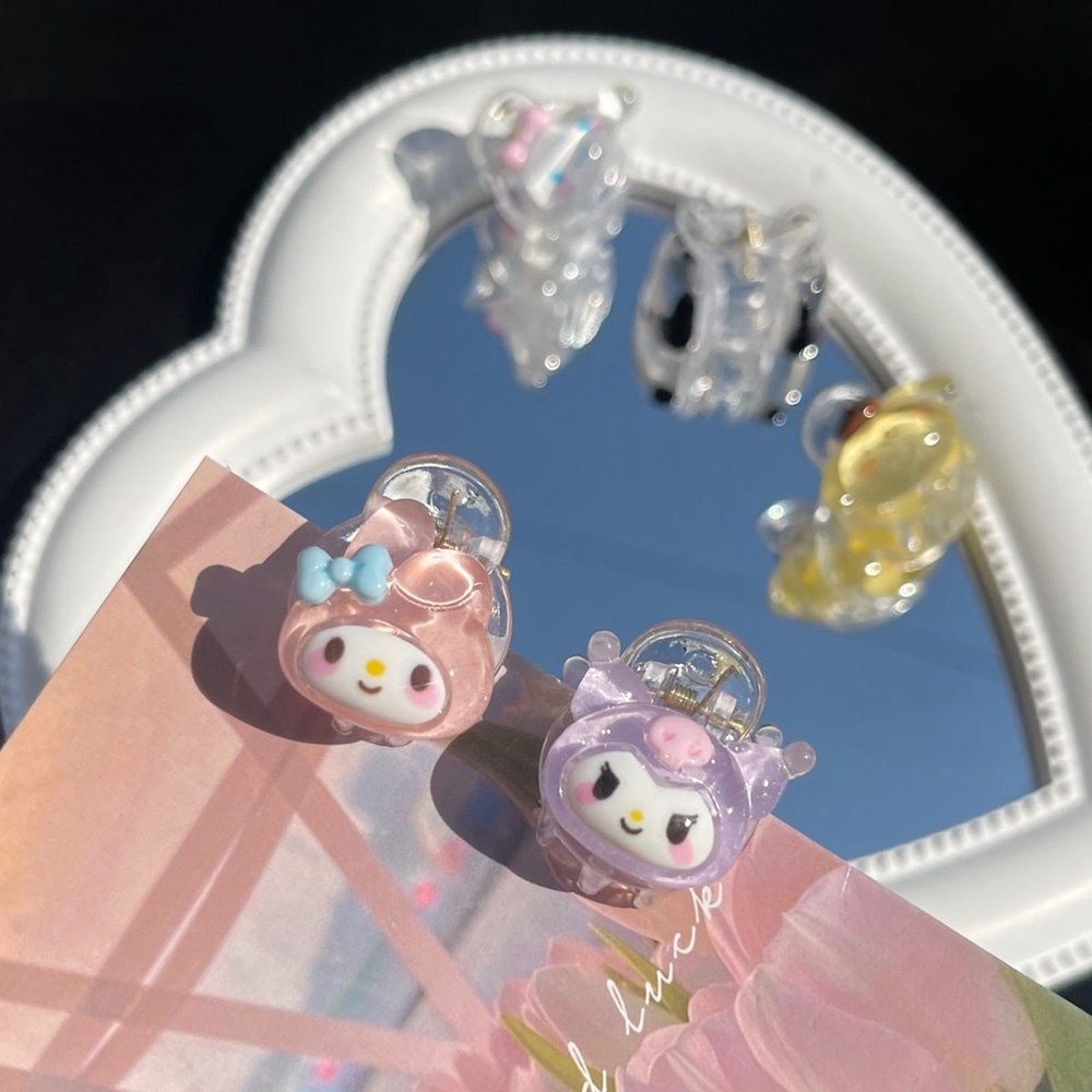 【kifli】Kẹp Tóc Bằng Nhựa Resin Họa Tiết Hoạt Hình Cún Yugui Kulomi Thiết Kế Xinh Xắn Cho Nữ