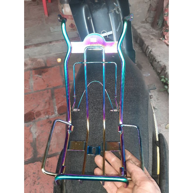 Ba ga Lượn bụng xe Wa 100cc ( W cá 100cc) INOX 7 Màu 10 ly đủ