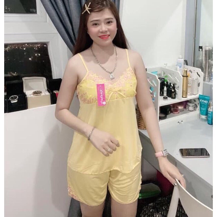 Bộ đổ ngủ thun lạnh loại 1 size từ 40->65kg♥️♥️Đùi 2 dây