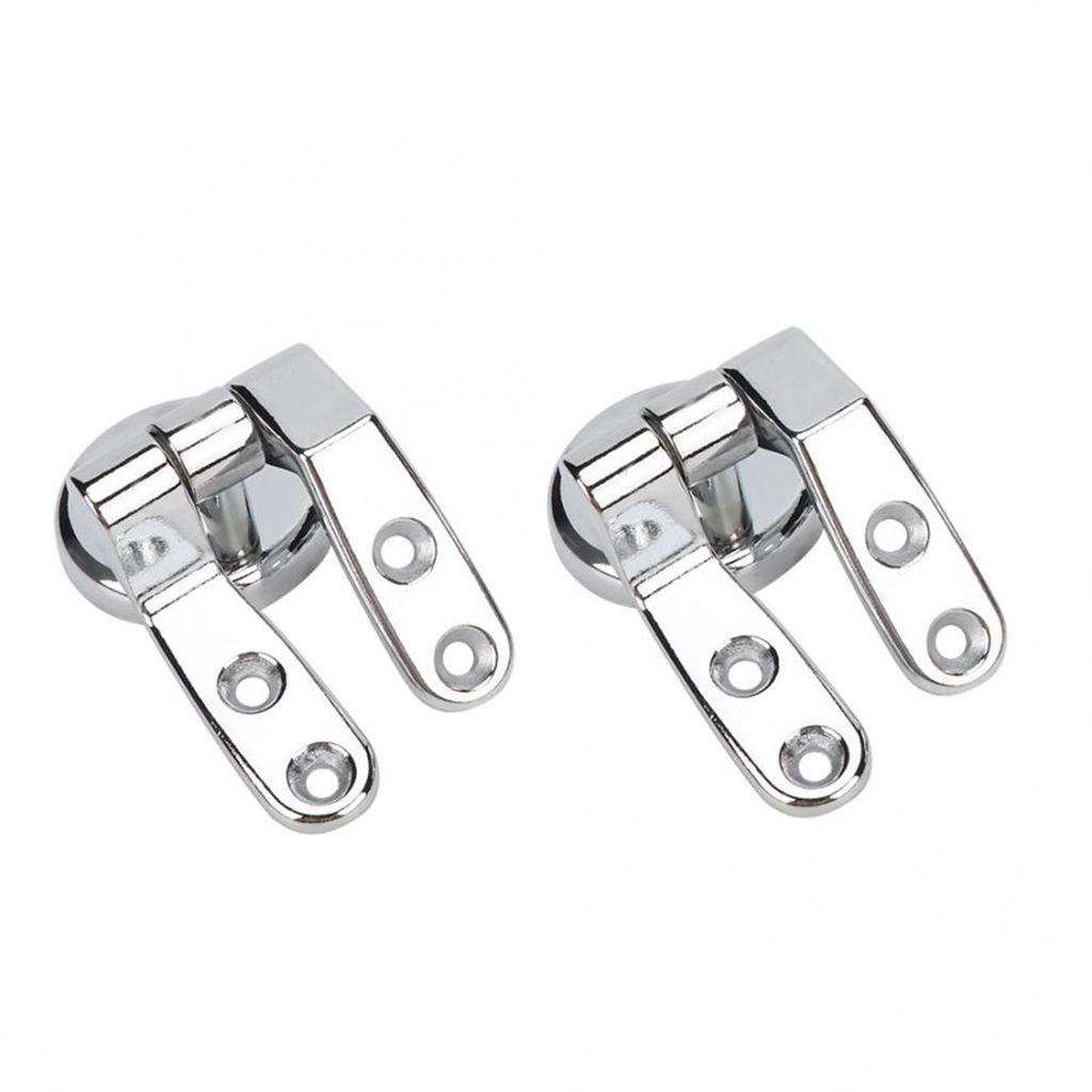 1 Bộ Bản Lề Nắp Bồn Cầu Bằng Hợp Kim Kẽm Dễ Lắp Đặt Kèm Ốc Vít Cải Thiện Chất Lượng Cao