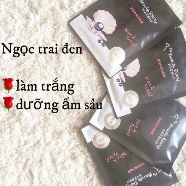 Mặt nạ ngọc trai đen tiếng anh 10 miếng – My Beauty Diary Black Pearl Mask 10 pcs/ box