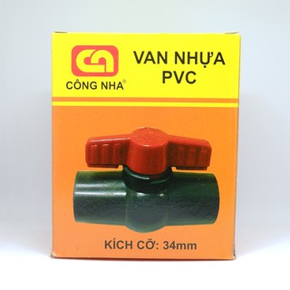 Van khóa nước PVC Ø34- CÔNG NHA