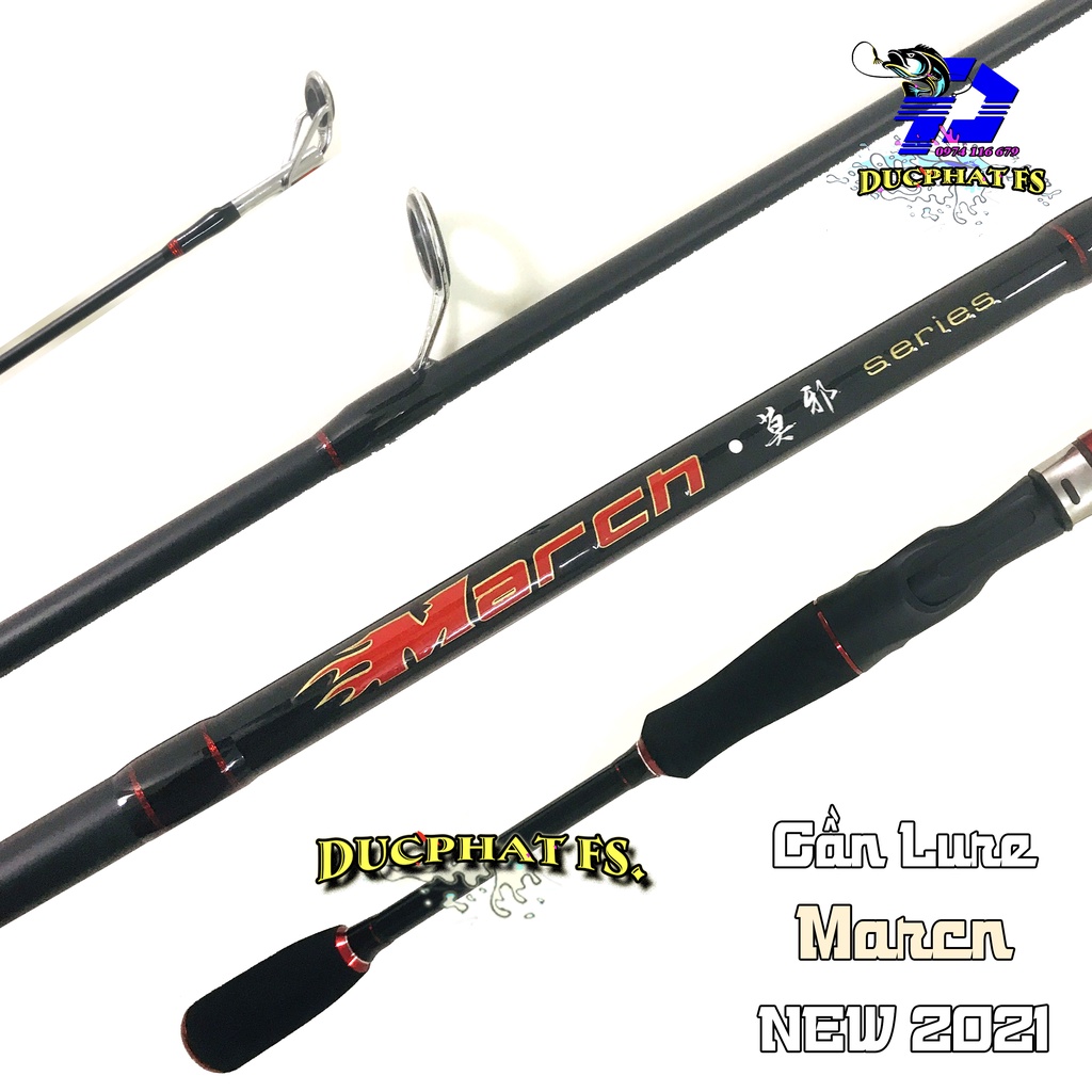 Cần câu lure máy ngang, đứng. MARCN pioner 1 ngọn.!!!