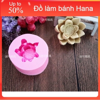 Khuôn rau câu silicon 4d hoa sen trung mã hs3d5k