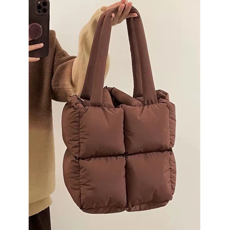 Túi tote Vuông Vải cotton Mềm Mại Phong Cách Âu Mỹ 2021