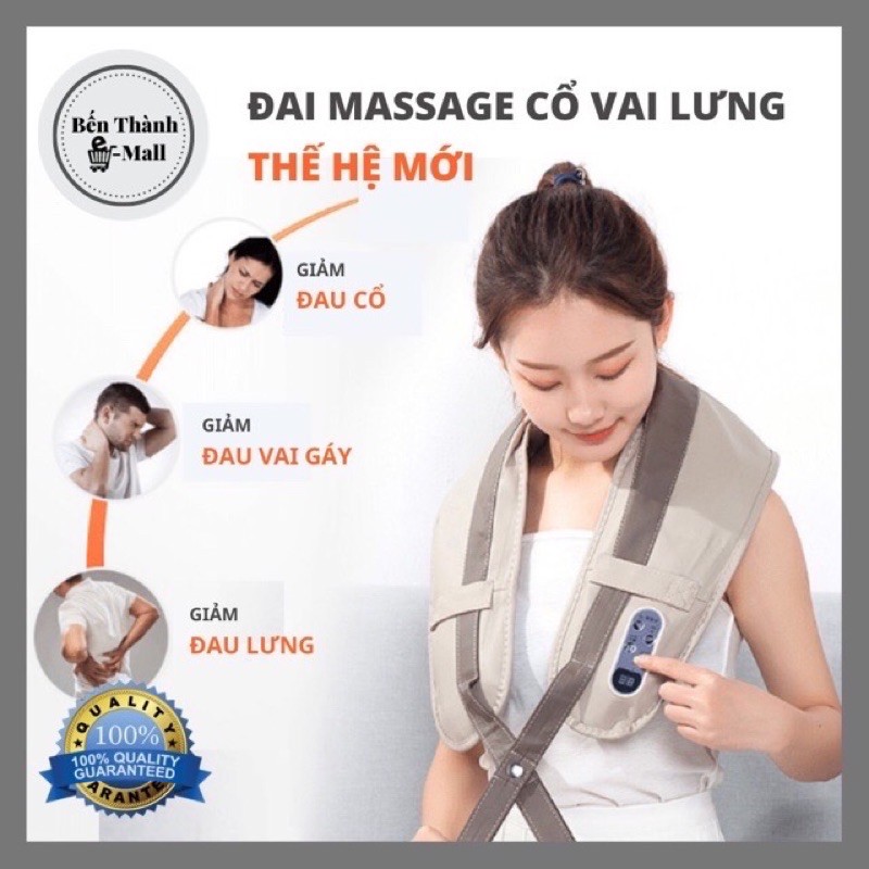 Máy massage cổ vai gáy,đấm lưng tẩm quất có sưởi ấm
