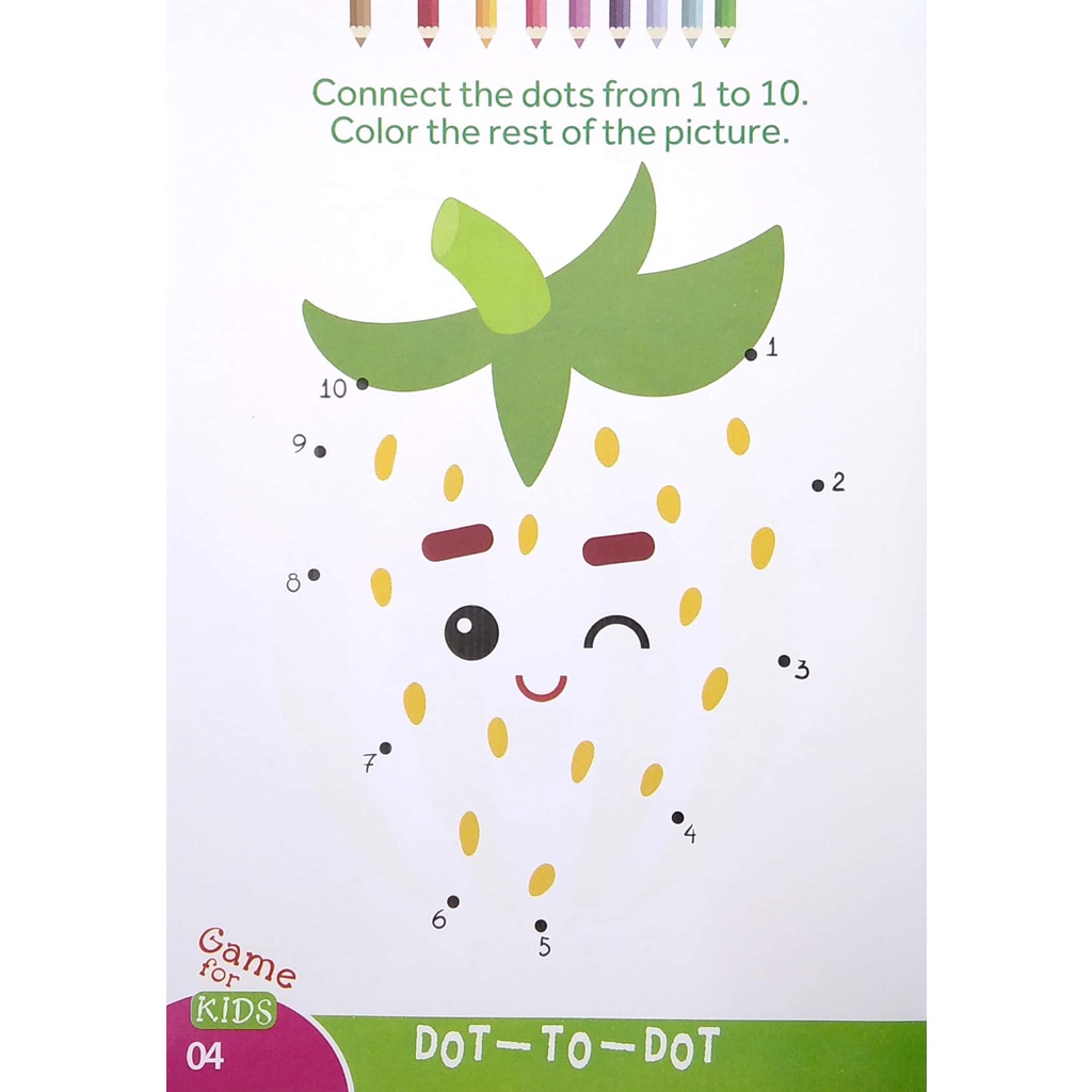 Sách Dot To Dot Color - The Rest Of The Picture - Nối Số Và Tô Màu 5