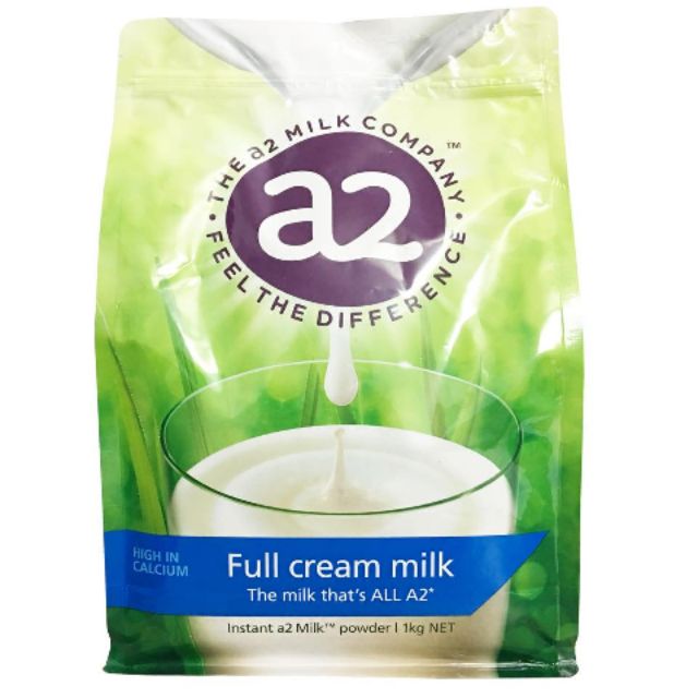 Sữa A2 của Úc, Sữa Tươi Nguyên Kem Và Tách Kem Dạng Bột gói 1kg và lon 850g date T9/22
