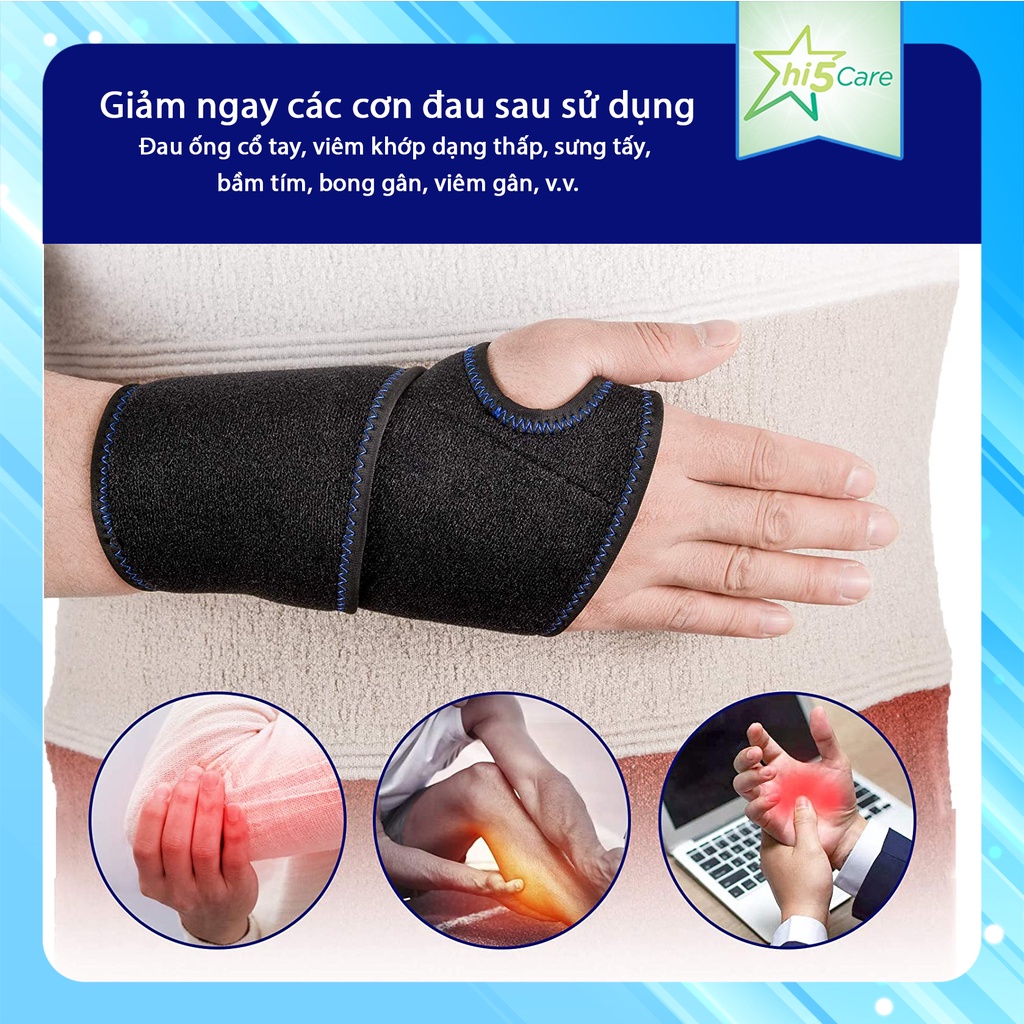 Túi gel chườm lạnh / nóng cố định cổ tay hỗ trợ khi chơi thể thao, bong gân