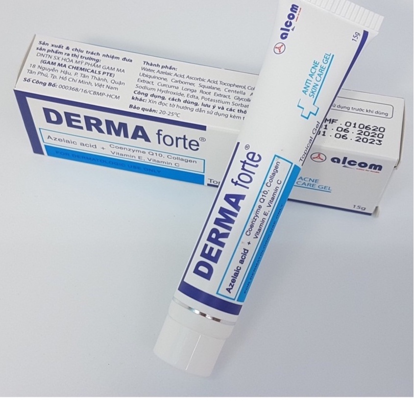 DERMA FORTE 15g - Gel Mờ Thâm Giảm Mụn Derma Forte 15g