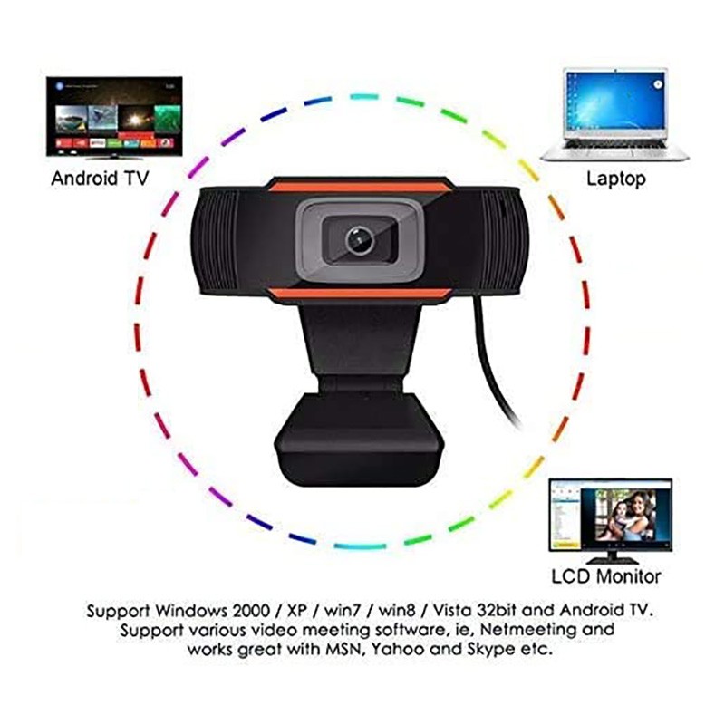 HD Webcam 1080P USB Computer Camera , Webcam for Gaming Conferencing & Working, Laptop Or Desktop Webcam