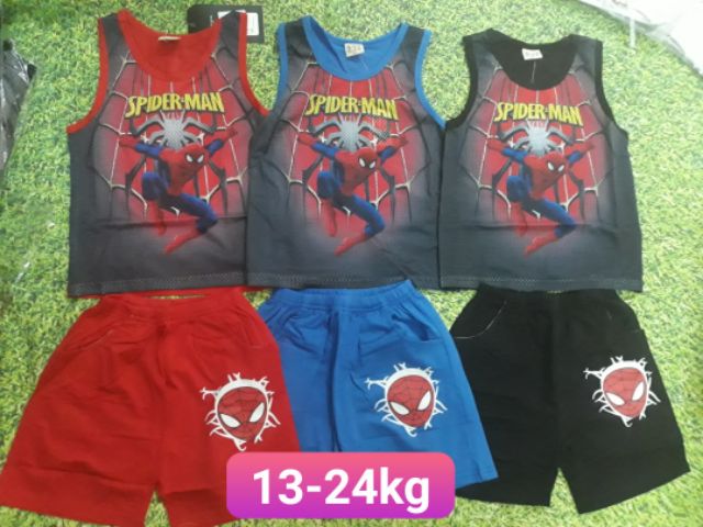 (Mới về) bộ coton Spider Man cho bé trai 13-24kg