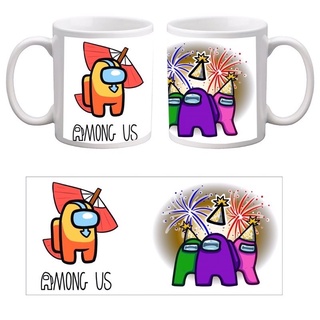 cốc trắng Among us/ ly sứ Among us
