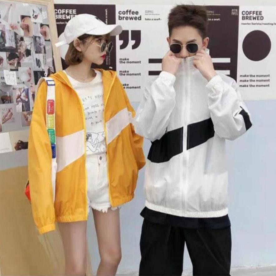 [S04] Áo khoác nam nữ cặp đôi Áo khoát nam gió dù 2 lớp chống nắng phối xéo siêu chất đẹp-A329 | BigBuy360 - bigbuy360.vn