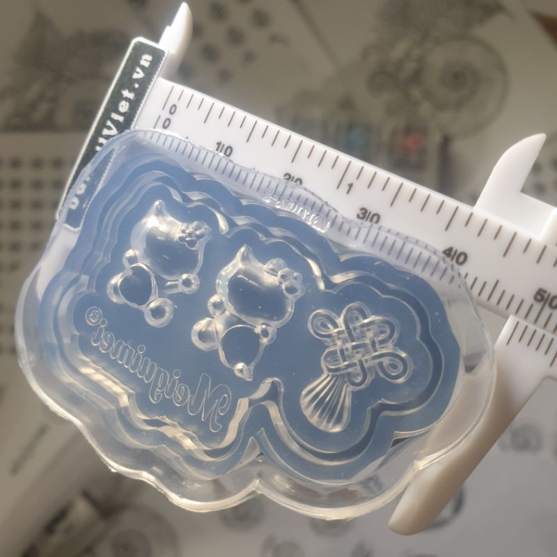 Khuôn charm mèo và tua rua dễ thương làm trang sức - trang trí nail 3d