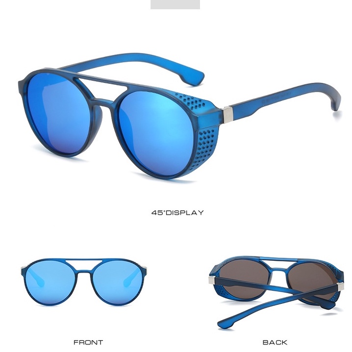 Kính mát gọng tròn phong cách retro thời trang cho nam