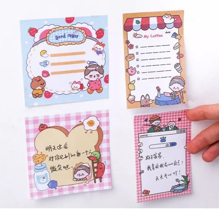 Giấy Nhớ 50 tờ Giấy Note Giấy Ghi Nhớ Cute Dễ Thương Cho Học Sinh Sinh Viên Văn phòng