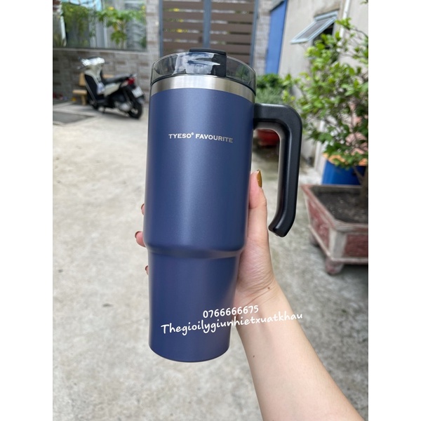 TYESO CAO CẤP INOX SIÊU DÀY CÓ QUAI CẦM + TẶNG TÚI + ỐNG HÚT + TICKER | BigBuy360 - bigbuy360.vn