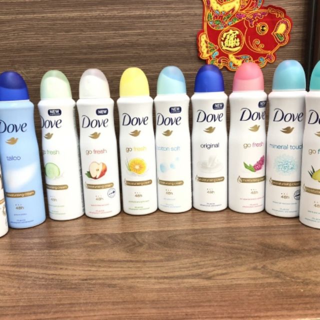 Xịt khử mùi Dove pure 150ml