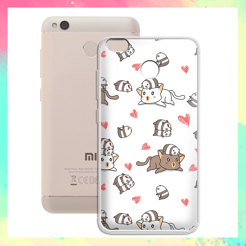 [FREESHIP ĐƠN 50K] Ốp lưng Xiaomi Redmi 4X in hình gấu trúc chibi cute - 01126 Silicone Dẻo
