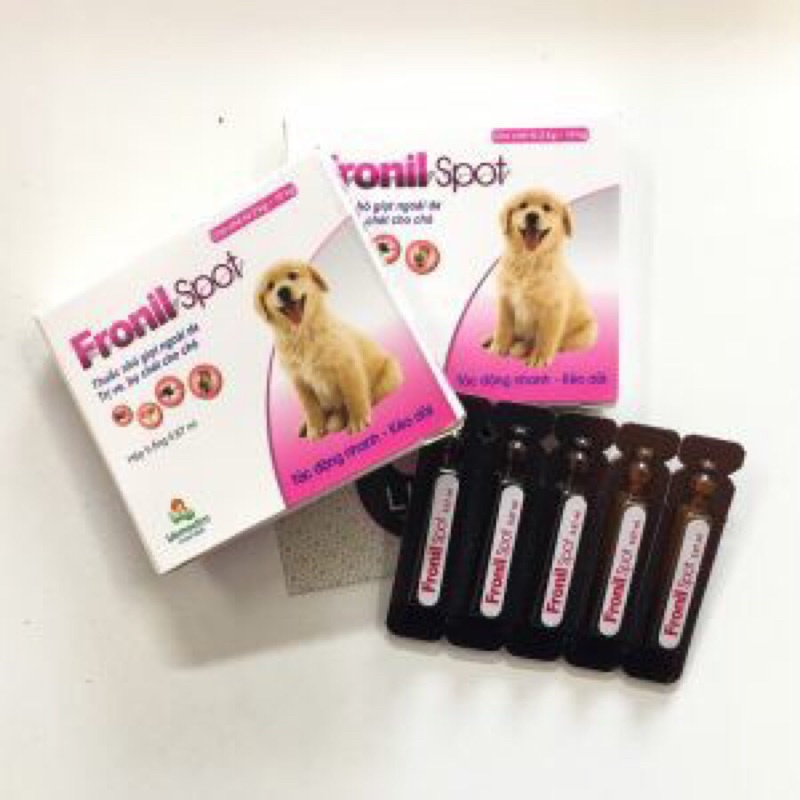 Thuốc nhỏ gáy diệt ve rận siêu nhanh cho chó mèo - fronil spot