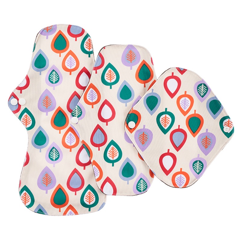 Set 3 Miếng Đệm Vệ Sinh Bằng Vải 3 Kích Cỡ Có Thể Giặt Rửa Và Tái Sử Dụng