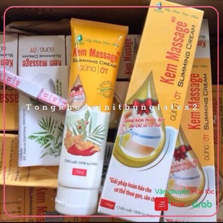Kem tan mỡ bụng gừng ớt Ngân Bình