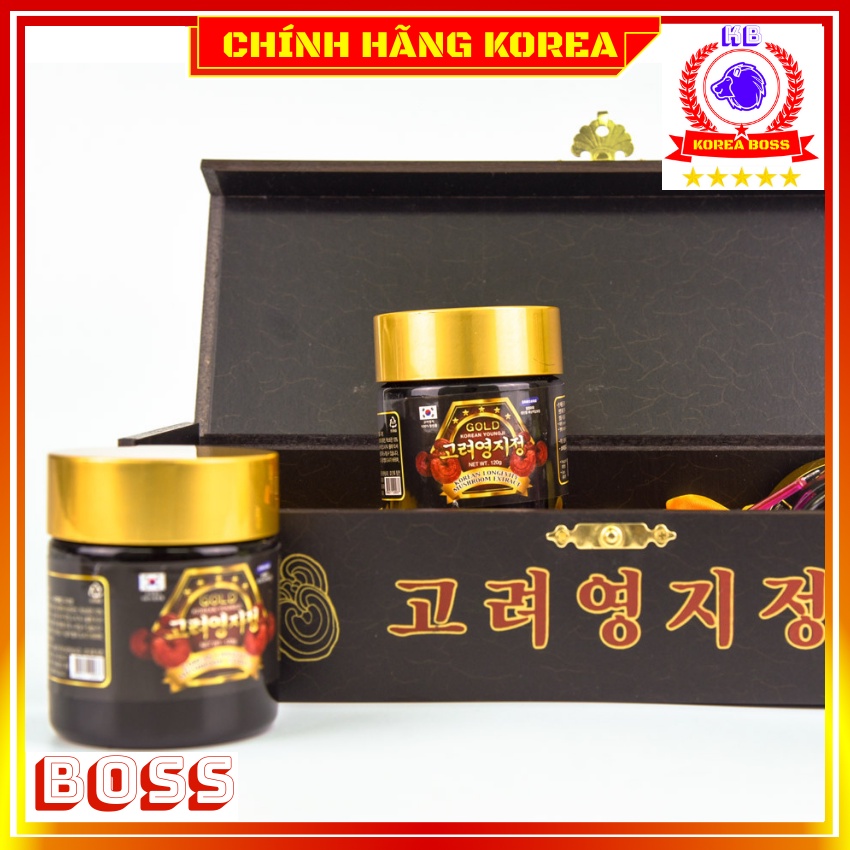 Cao Linh Chi Hộp Gỗ Đen Hàn Quốc, Hộp 3 lọ x 120g