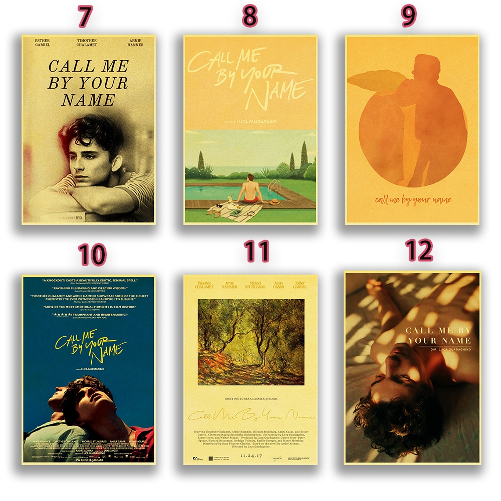 Tấm Áp Phích Treo Tường Trang Trí In Hình Phim Call Me By Your Name Olive Elio Phong Cách Cổ Điển | BigBuy360 - bigbuy360.vn