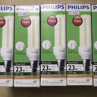 Bóng đèn compact 23w Philips ánh sáng vàng |Philips chính hãng|