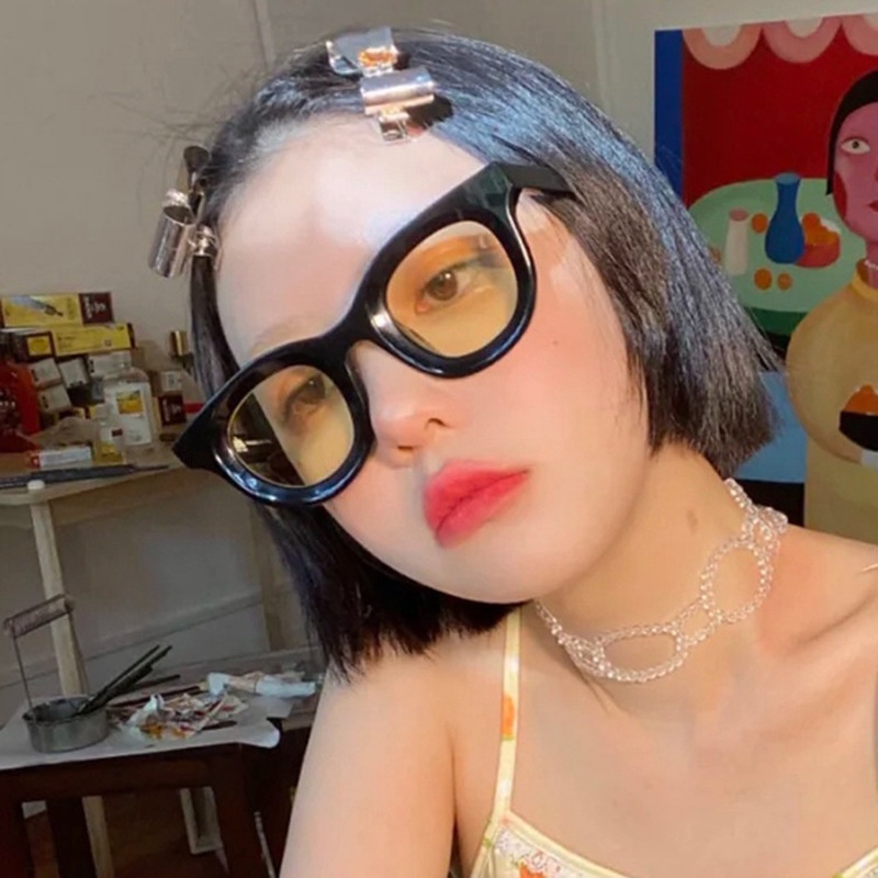 Kính Mát Gọng Oval Màu Kẹo Thời Trang Cho Nam Nữ