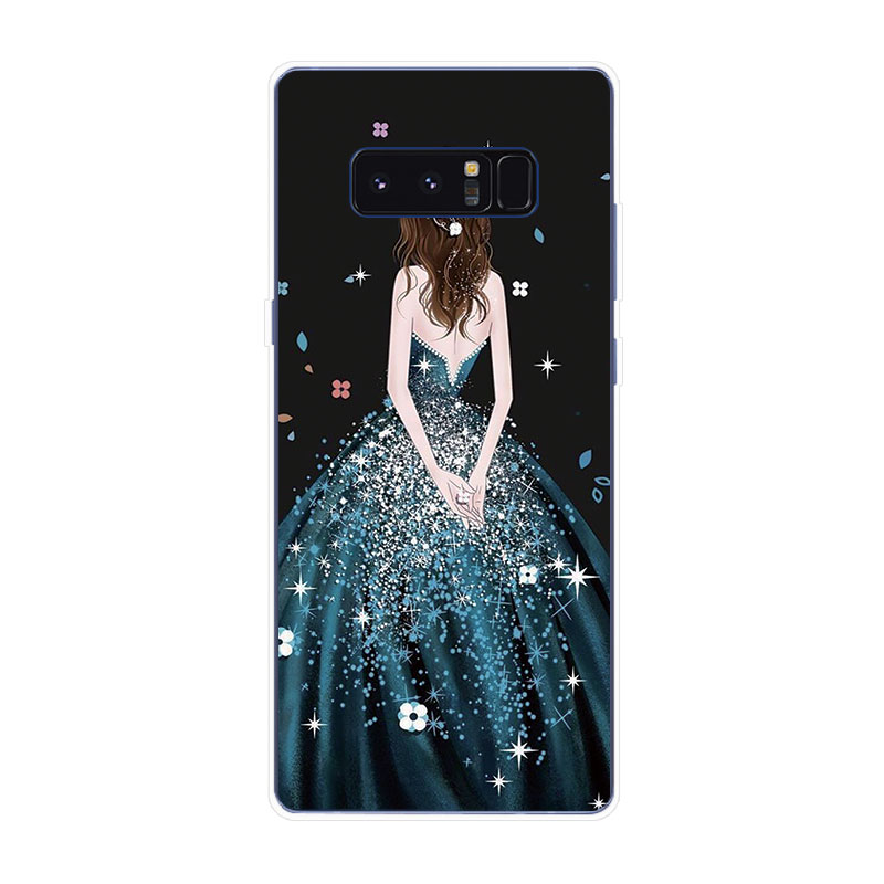 Ốp điện thoại TPU silicon dẻo họa tiết bóng lưng cô gái cho SAMSUNG GALAXY S7 EDGE S8 S8+ PLUS