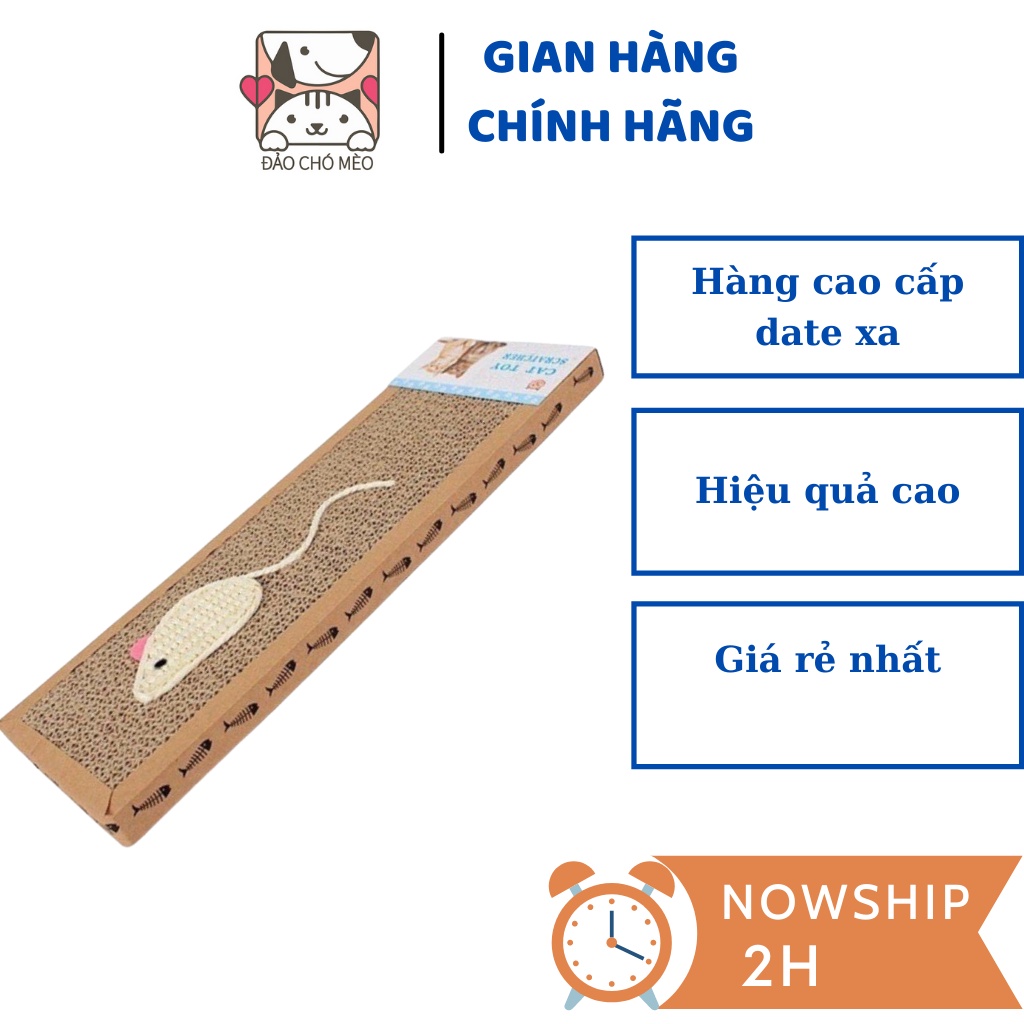 Bàn Cào Móng Cho Mèo Thiết Kế Trang Trí Hình Chuột - Đảo Chó Mèo Offical