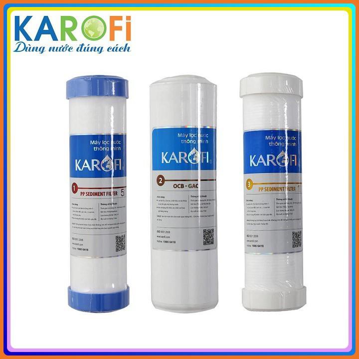 Bộ 3 lõi lọc nước KAROFI  | Lõi lọc nước  KAROFI