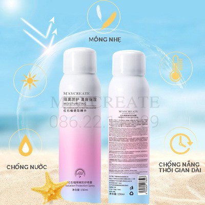 Xịt Chống Nắng Maycreate Hàng Nội Địa Trung | BigBuy360 - bigbuy360.vn