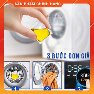 Viên giặt xả quần áo 2in1 hộp 30 viên