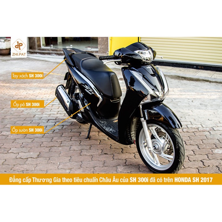Ốp Pô CHÍNH HÃNG ZHIPAT GẮN Honda SH 2017 TỚI 2019 150i/125i cao cấp full box. Ảnh thật Sp