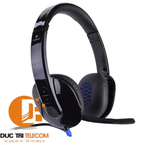 TTai nghe có dây Logitech H540 - Mic giảm ồn, điều khiển trên tai, kết nối USB-A