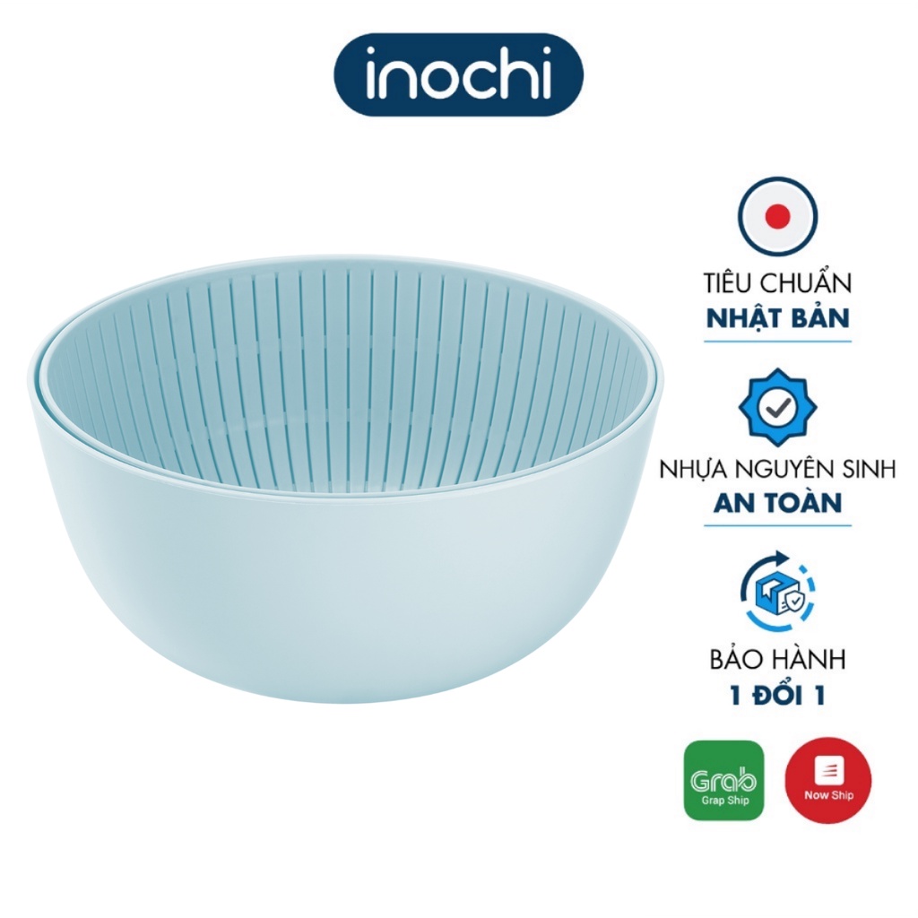 Bộ Thau Rổ Đa Năng 23cm Inochi Yoko Cao Cấp An Toàn Cho Sức Khỏe Chắn Chắn Và Tiện Dụng