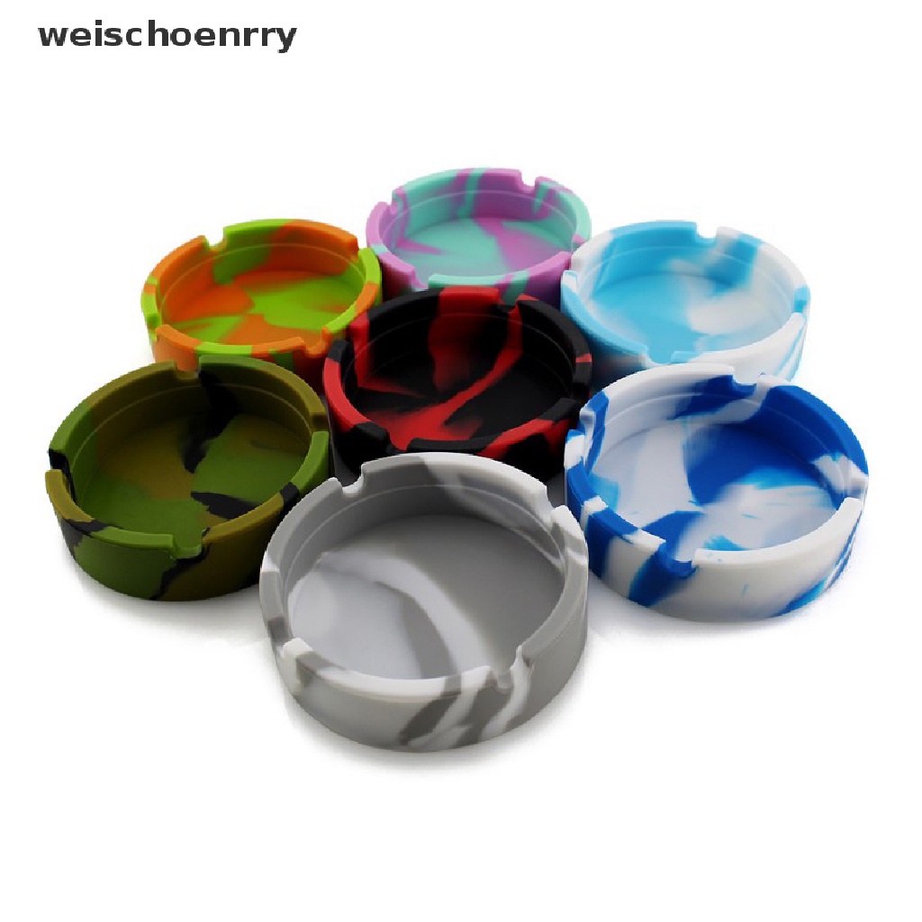 1 Gạt Tàn Thuốc Lá Bằng Silicone Mềm Phát Sáng Trong Tối