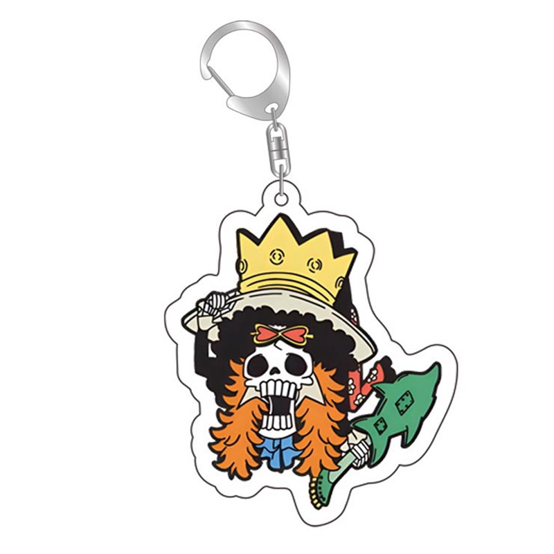 Móc Khóa In Hình Nhân Vật Luffy Zoro Sanji Phim Hoạt Hình One Piece