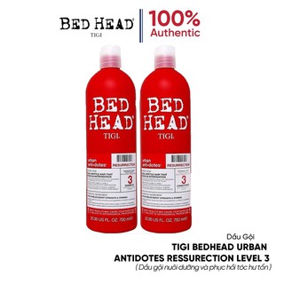 [XẢ KHO] Bộ dầu gội xả, dầu gội Tigi Bed Head 750ml, 2 dưỡng ẩm và phục hồi tóc hư tổn