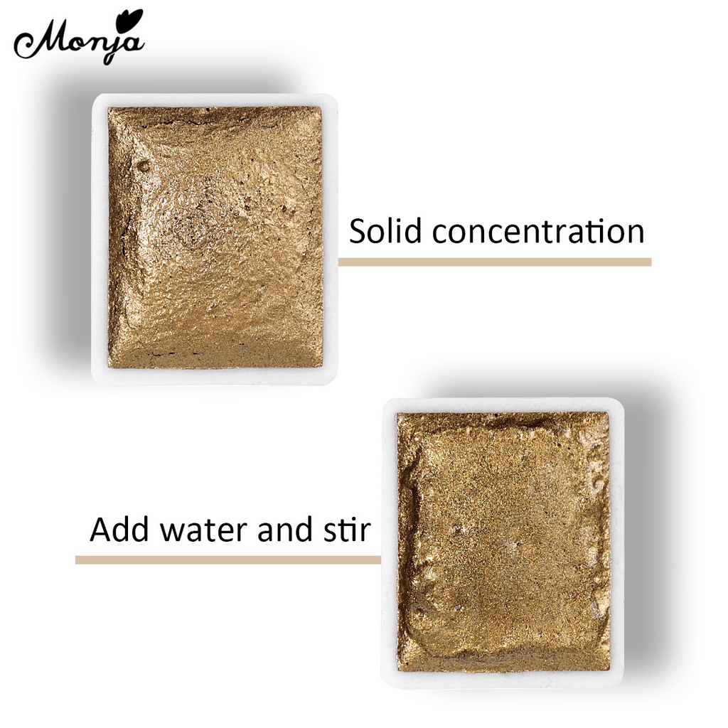 MONJA [Hàng mới về] Bột kim tuyến lấp lánh trang trí móng tay 12 màu xinh xắn DIY