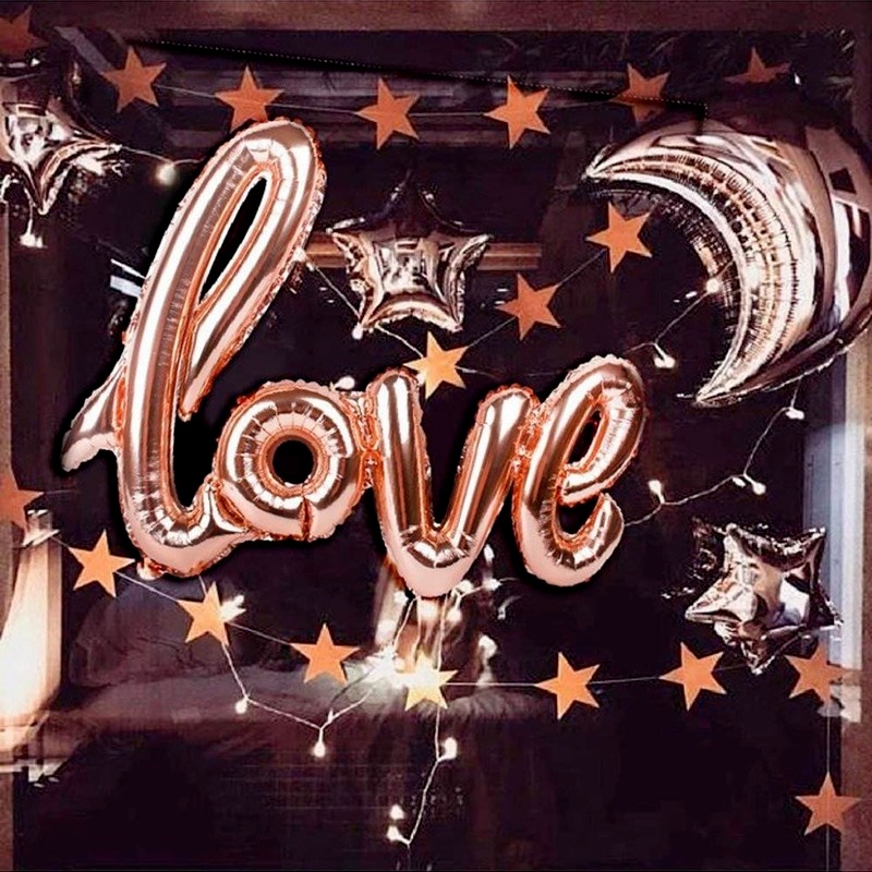 Bong Bóng Kính Hình Chữ LOVE 108cm Trang Trí Tiệc Cưới / Sinh Nhật / Lễ Tình Nhân