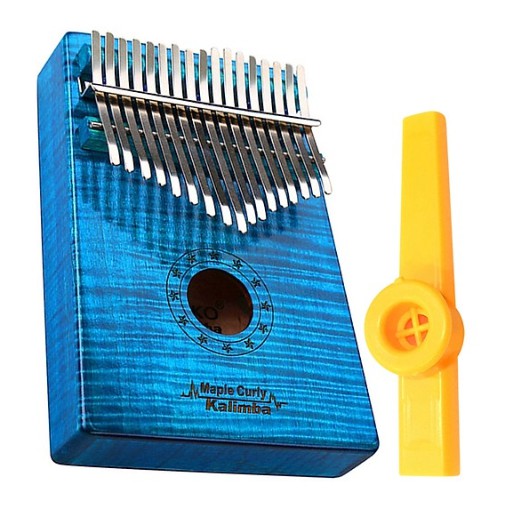 Đàn Kalimba Gecko 17 Phím Gỗ Phong Vân Hổ MC-BL (Xanh) Kèm Kèn Kazoo DreamMaker - Có sẵn