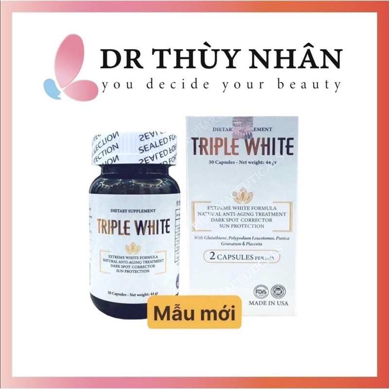 dòng sản phẩm viên uống triple white hiệu quả an toàn là lựa chọn cho bạn