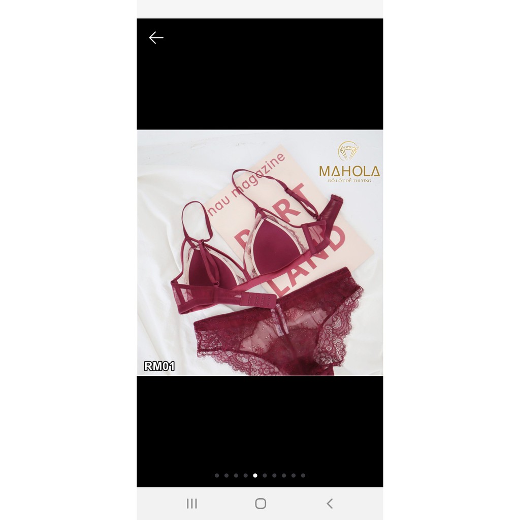 Bộ Lót Ren Đệm Mỏng - Sét Bộ Lót đệm mỏng Sexxy Không Gọng Cao Cấp | BigBuy360 - bigbuy360.vn