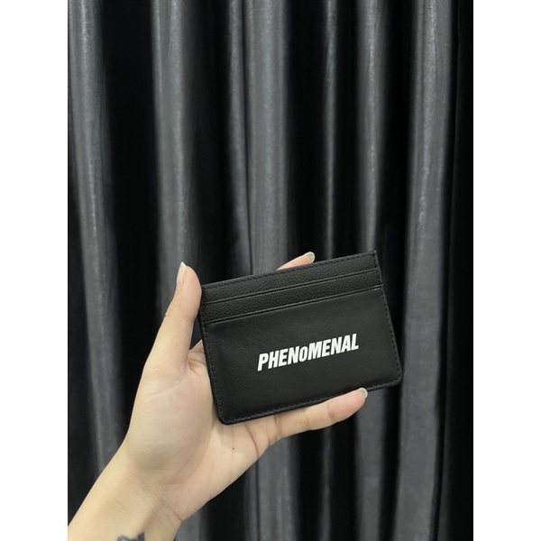 CARD HOLDER PHENOMENAL (ví mini chất liệu da màu đen)