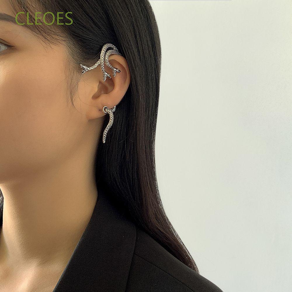 Bông Tai Hình Rắn Đơn Giản Bằng Hợp Kim Nhiều Màu Thời Trang Hip Hop Cho Nữ